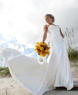 Bride on the Beach